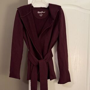 Lucky Brand Maroon Cotton Top
